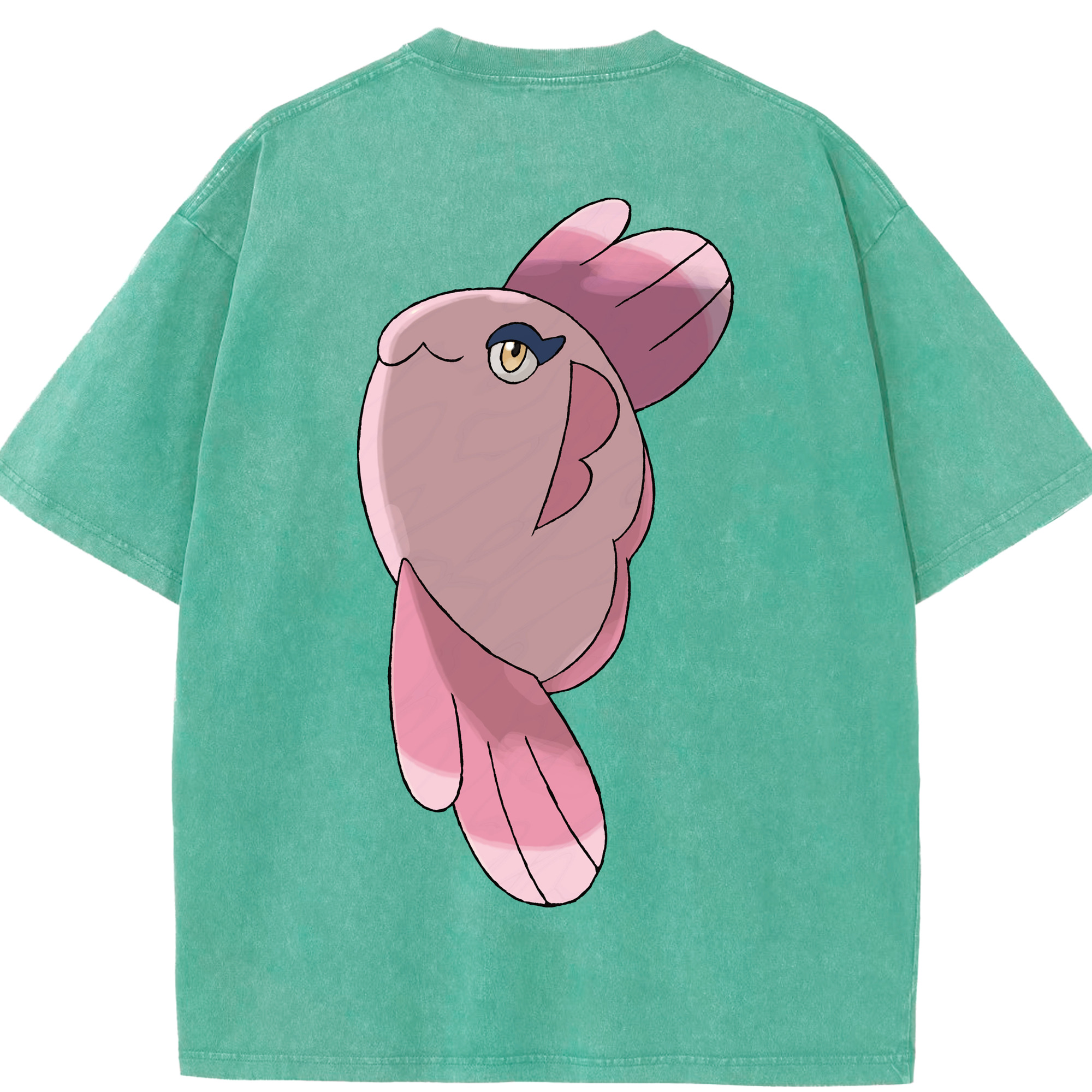 （画像用） ポケットモンスター Pokémon 綿100% ヴィンテージ風 半袖Tシャツ（背面プリント）